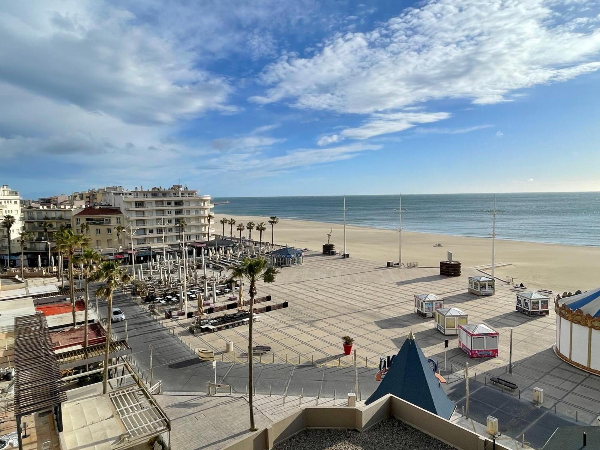 T2 Vue Mer Canet Plage - Le Petit Paradis Exterior foto